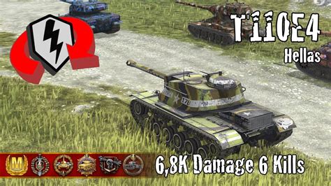 T110E4 6 8K Damage 6 Kills WoT Blitz Replays YouTube