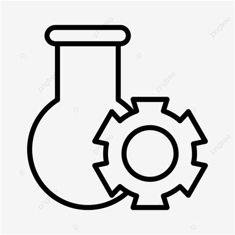 Experiment Line Icon Vector Laboratory Test Tubes PNG And Vector