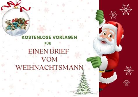 Brief vom Weihnachtsmann schreiben: Kostenlose Vorlagen zum Ausdrucken