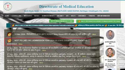 Chhattisgarh Neet Pg Merit List And Seat Allotment Dates