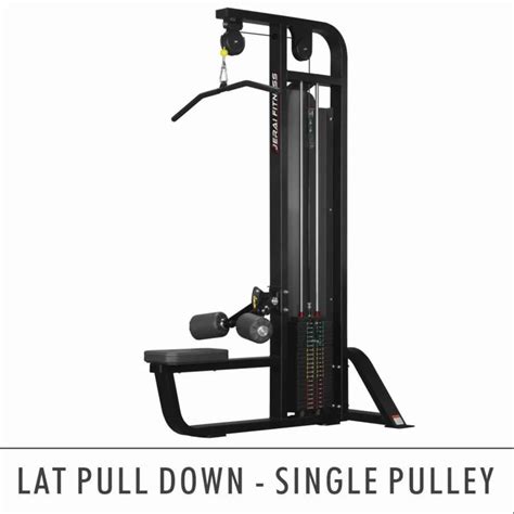 Commercial Jerai Fitness Lat Pull Down Single Pulley New Club Line