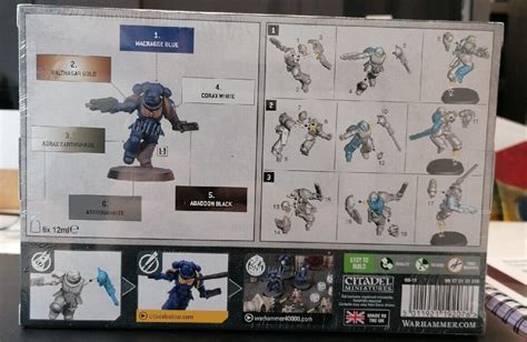 Space Marines Intercessors Paint Set Games Workshop Warhammer K