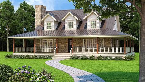 Wonderful Wrap-Around Porch - 3027D | Architectural Designs - House Plans