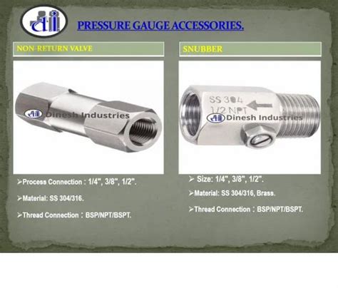 Pressure Gauge Snubber Inch Npt At Rs In Bhiwandi Id