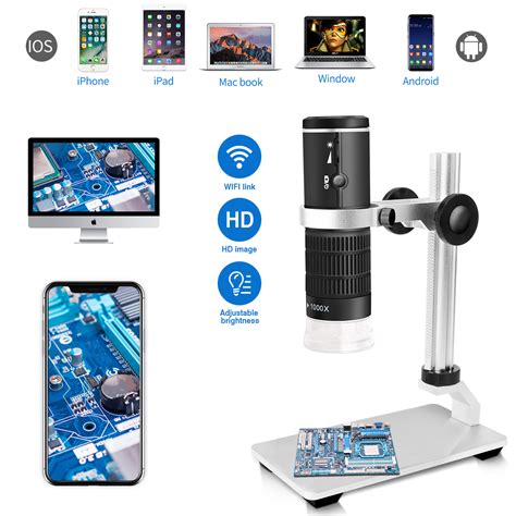 Jiusion F Wifi Usb Digital Microscope Hd P Resolution X