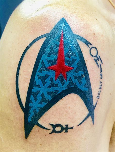 Star Trek Tattoo Boldly Go Love Tattoos Fish Tattoos Star Trek Tattoo