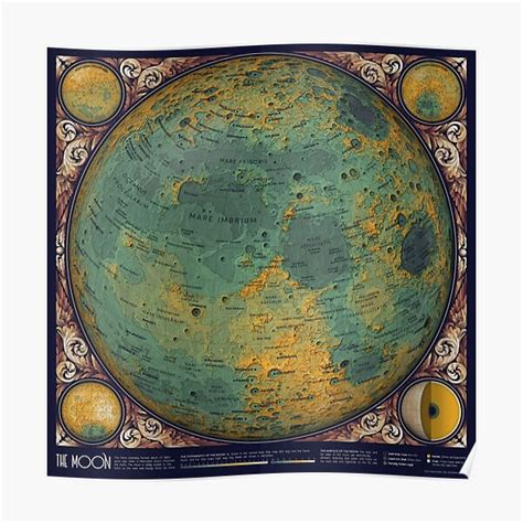 "A Map of the Moon" Poster for Sale by EleanorLutz | Redbubble