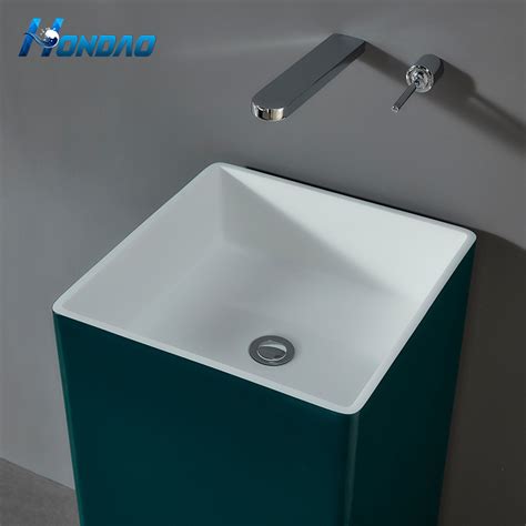 New Design Wholesale Bathroom Sink Wash Basin Artificial Stone Hotel