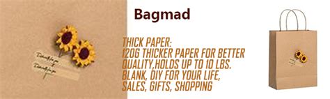 Amazon Bagmad Pack X X Inch Plain Medium Paper Bags With