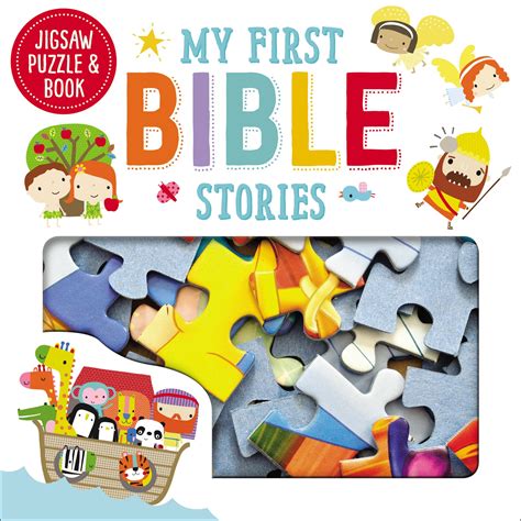 Jigsaw Puzzle And Book My First Bible Stories Set Other