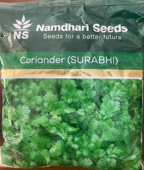 Hybrid Green Namdhari Coriander Surabhi Seeds For Agriculture