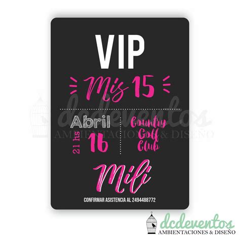 Invitación digital para 15 años VIP Modelo 3