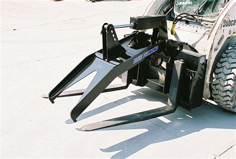 Skid Steer Adjustable Grapple Forks | Blue Diamond