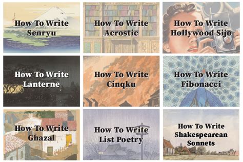 How To Write Poetry