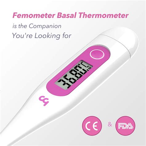 Digital Basal Body Thermometer Femometer Fertility Monitor Record Bbt