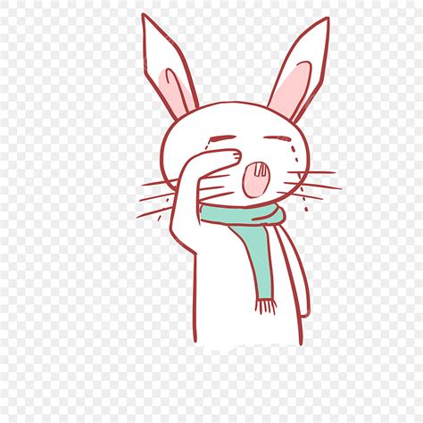 Poor PNG Transparent, Crying Poor Rabbit Cartoon Image, Rabbit Cartoon ...