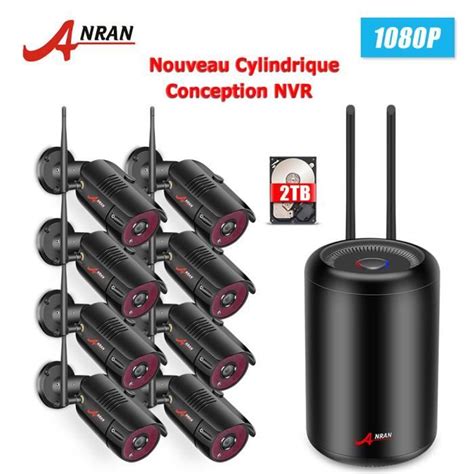 Kit De Vid Osurveillance Wifi Ext Rieur Int Rieur Cctv Anran Canaux