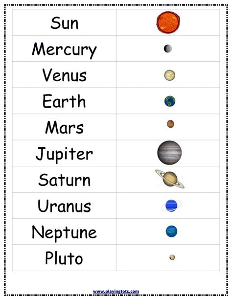 Planets,solar,system,sun,earth,chart,free,printable,toddler | Free ...