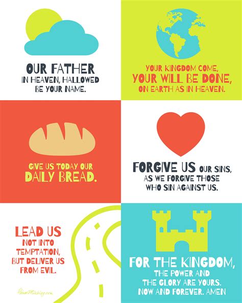 Pdf Printable Kids Version Of Lords Prayer Free Printable Templates