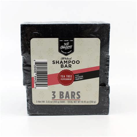 Tea Tree Peppermint Shampoo Bar 3 Pack Henna Color Lab® Henna