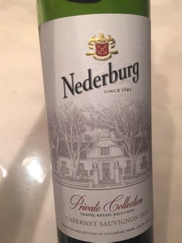 Nederburg Private Collection Cabernet Sauvignon Vivino Us