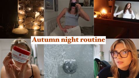 Autumn Night Routine Cosy Relaxing YouTube