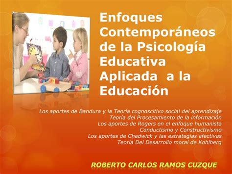 Pdf Enfoques Contempor Neos De La Psicolog A Educativa Aplicada A La