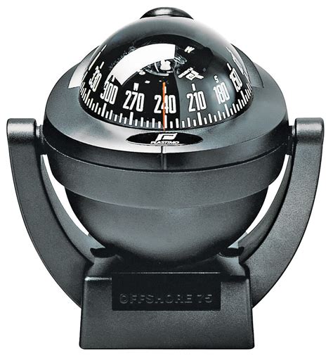 Boat Compass Marine Compass Plastimo Offshore 75 Black Bracket Mount