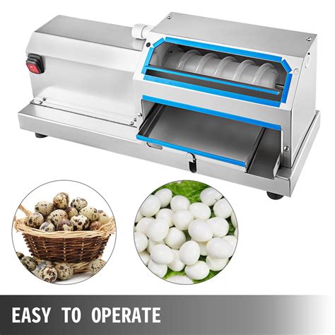 Vevor Electric Quail Egg Peeler Machine 60kgh Commercial Quail Egg