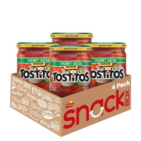 Tostitos Medium Chunky Salsa 15 5 Ounce Pack Of 4 15 5 Ounce Pack