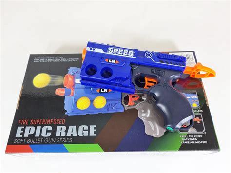 Nerf Style Fire Superimposed Epic Rage Soft Bullet Nerf Gun Dart Ball