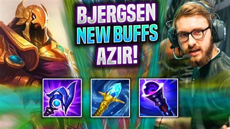 Bjergsen First Game With Azir New Buffs Tl Bjergsen Plays Azir Mid