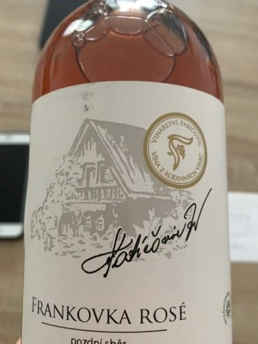 Vinařství Fabičovic Frankovka Rosé Vivino US