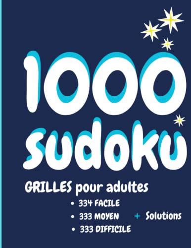 Grilles De Sudoku Pour Adultes Faciles Difficiles Livre D