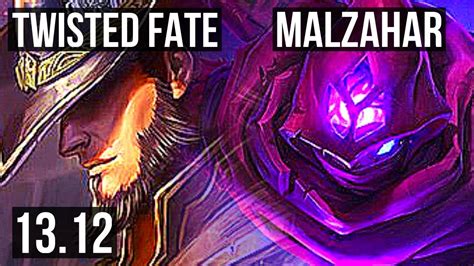 Twisted Fate Vs Malzahar Mid 0129 10m Mastery 300 Games Euw