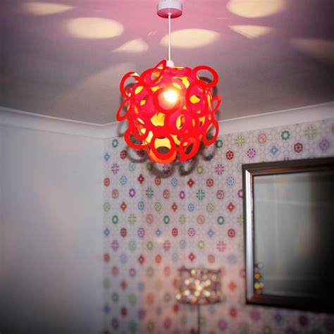 Loopy Lu Red Lamp Shade Lightweight And Cleverly Designed Incube