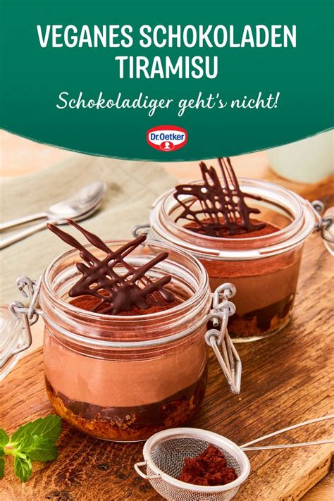 Veganes Schokoladen Tiramisu Rezept Dr Oetker Rezept Tiramisu