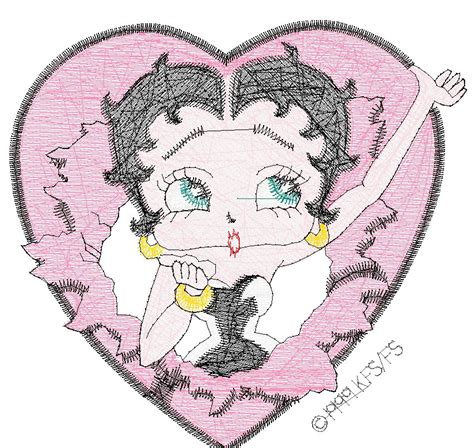 Embroidery Design Betty Boop Etsy