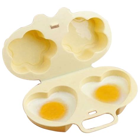 Microwave Egg Boiler Egg Poacher 2 Cavity For Home Office