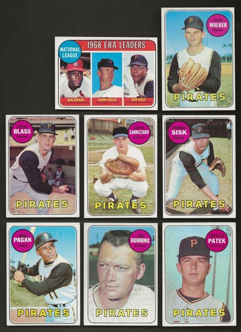 Topps Pittsburgh Pirates Complete Team Set Clemente Stargell