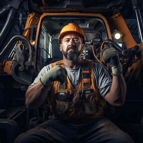 Premium Photo Heavy Equipment Mechanic Operator Working On An Excavator