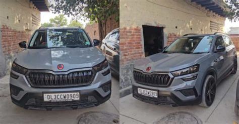 India S First Skoda Kushaq Compact SUV Wrapped In Audi S Nardo Grey