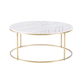 Table Basse Or Marbre Maisons Du Monde