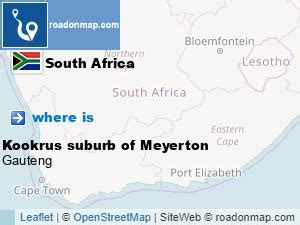 Where is Kookrus suburb of Meyerton Sedibeng, Gauteng South Africa