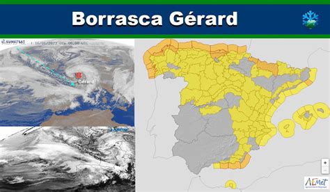 Así está entrando la borrasca Gérard en España imágenes de satélite