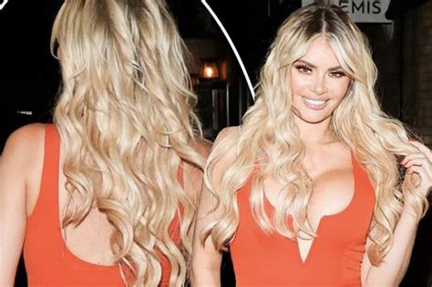 The Only Way Is Essex Star Chloe Sims Flaunts Her Ample Assets In Fiery Red Jumpsuit As She