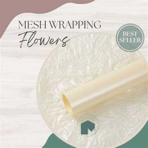 Jual Flower Wrapping Pearl Pear Sydney Buket Shell Crinkle Cellophane