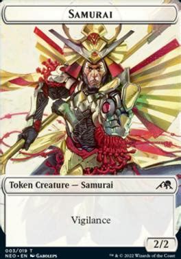 Samurai Token Kamigawa Neon Dynasty Standard Card Kingdom