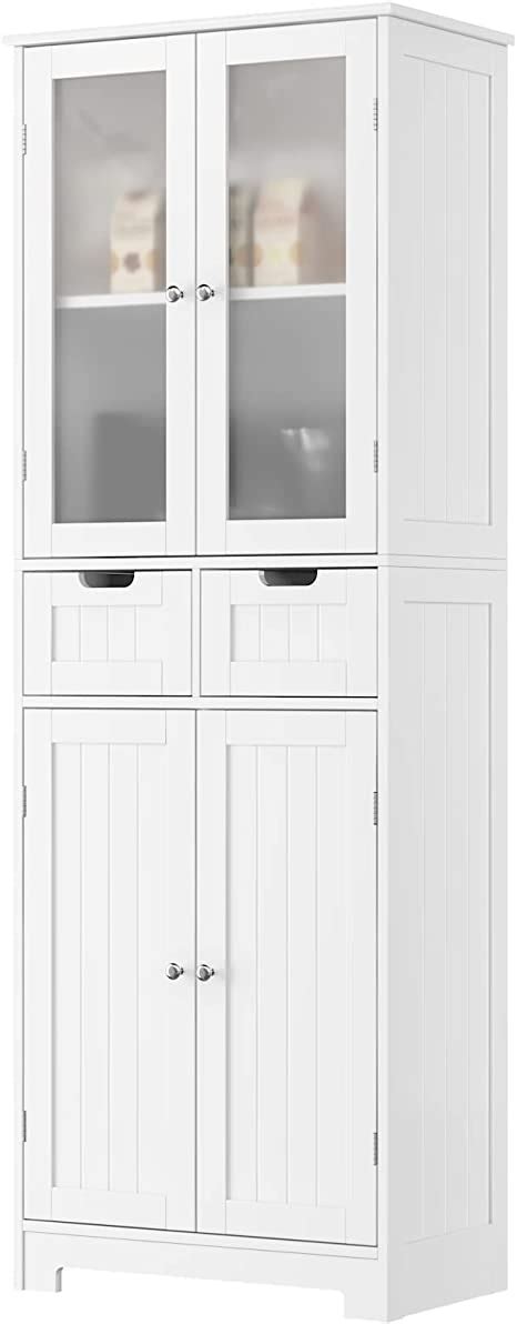 Amazon Horstors Tall Storage Cabinet Freestanding Pantry