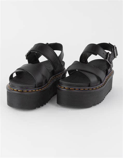 Dr Martens Voss Ii Quad Athena Womens Leather Strap Platform Sandals